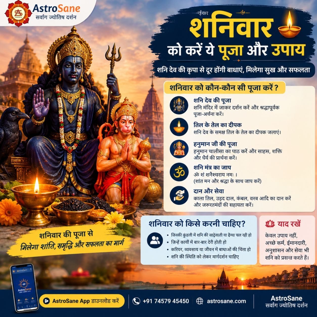 शनिवार को कौन-कौन सी पूजा करनी चाहिए और किसे करनी चाहिए?