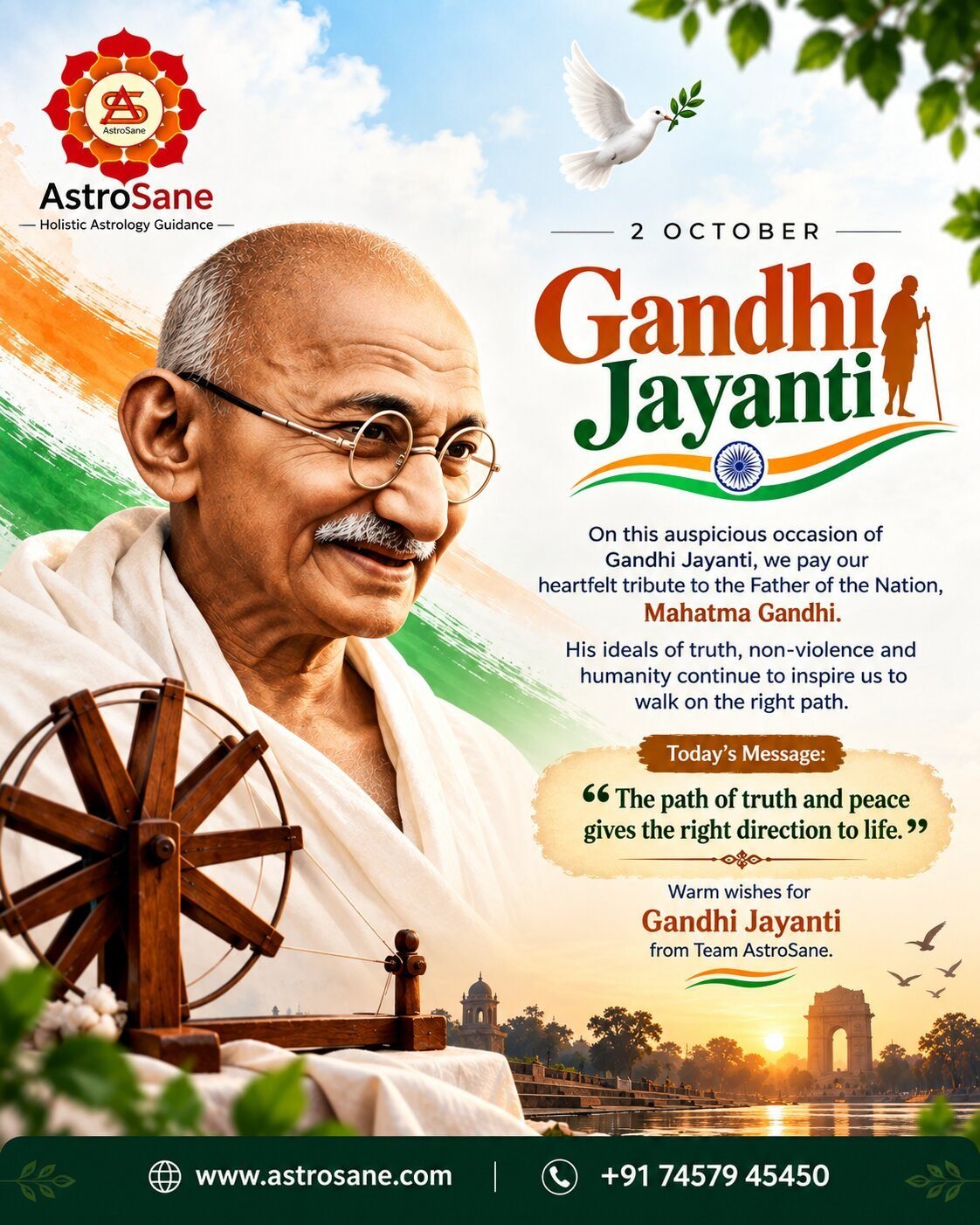 Gandhi Jayanti 2026: Remembering Mahatma Gandhi and His Timeless Values
