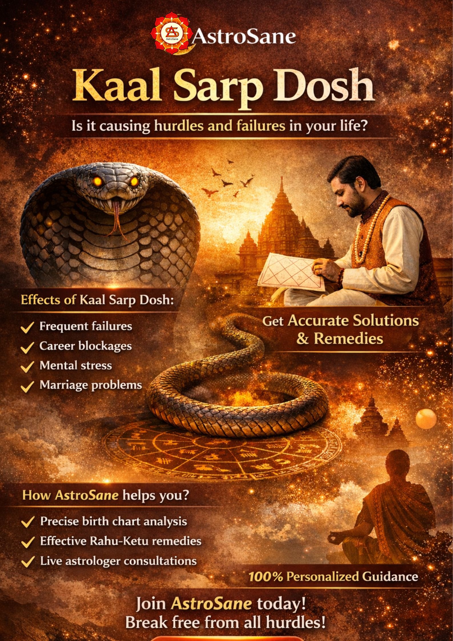 🐍 क्या आपकी जिंदगी में बार-बार आ रही हैं रुकावटें?