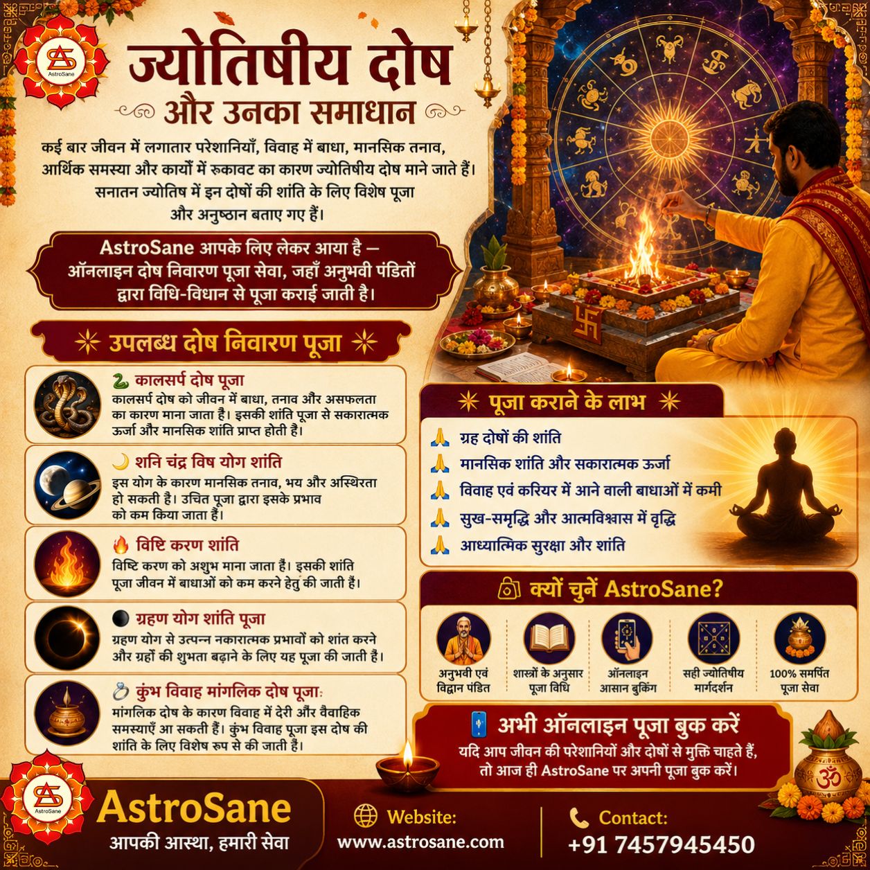 क्या आप ग्रह दोष और जीवन की परेशानियों से परेशान हैं? 🕉️