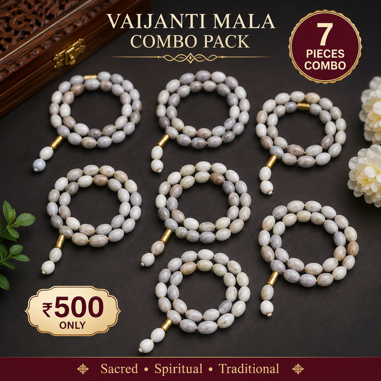 Vaijanti Mala Combo Pack – 7 Mala