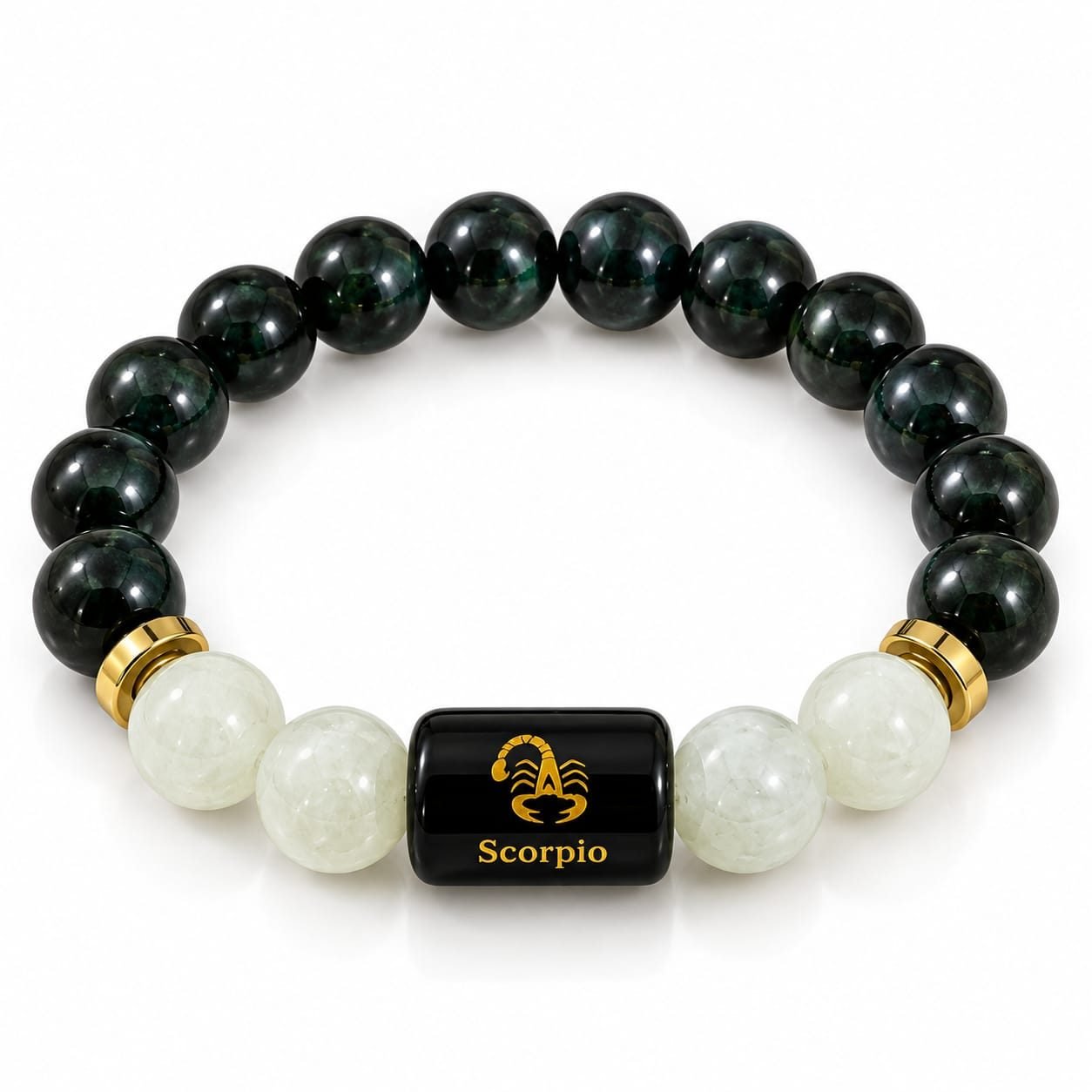 Scorpio Zodiac Bracelet – Black Obsidian Stone Bracelet