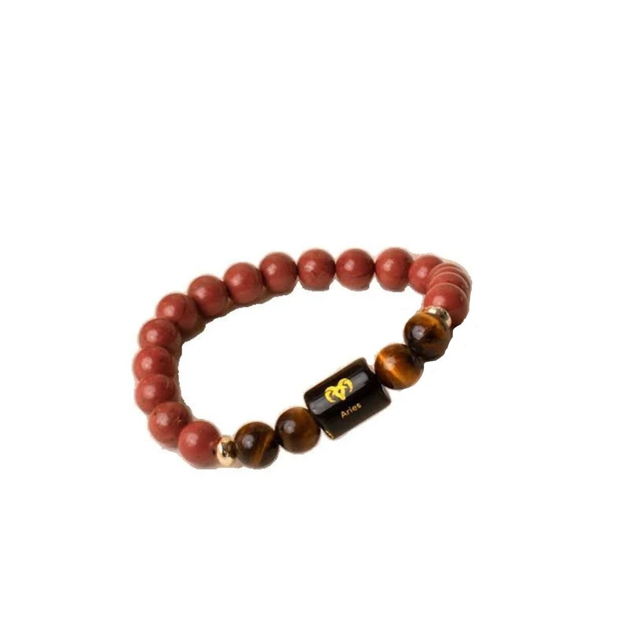 Aries Zodiac Bracelet – Red Jasper Stone Bracelet