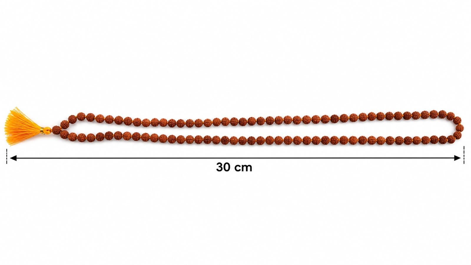 5.5mm Rudraksha Mala – Natural Rudraksha Beads Mala