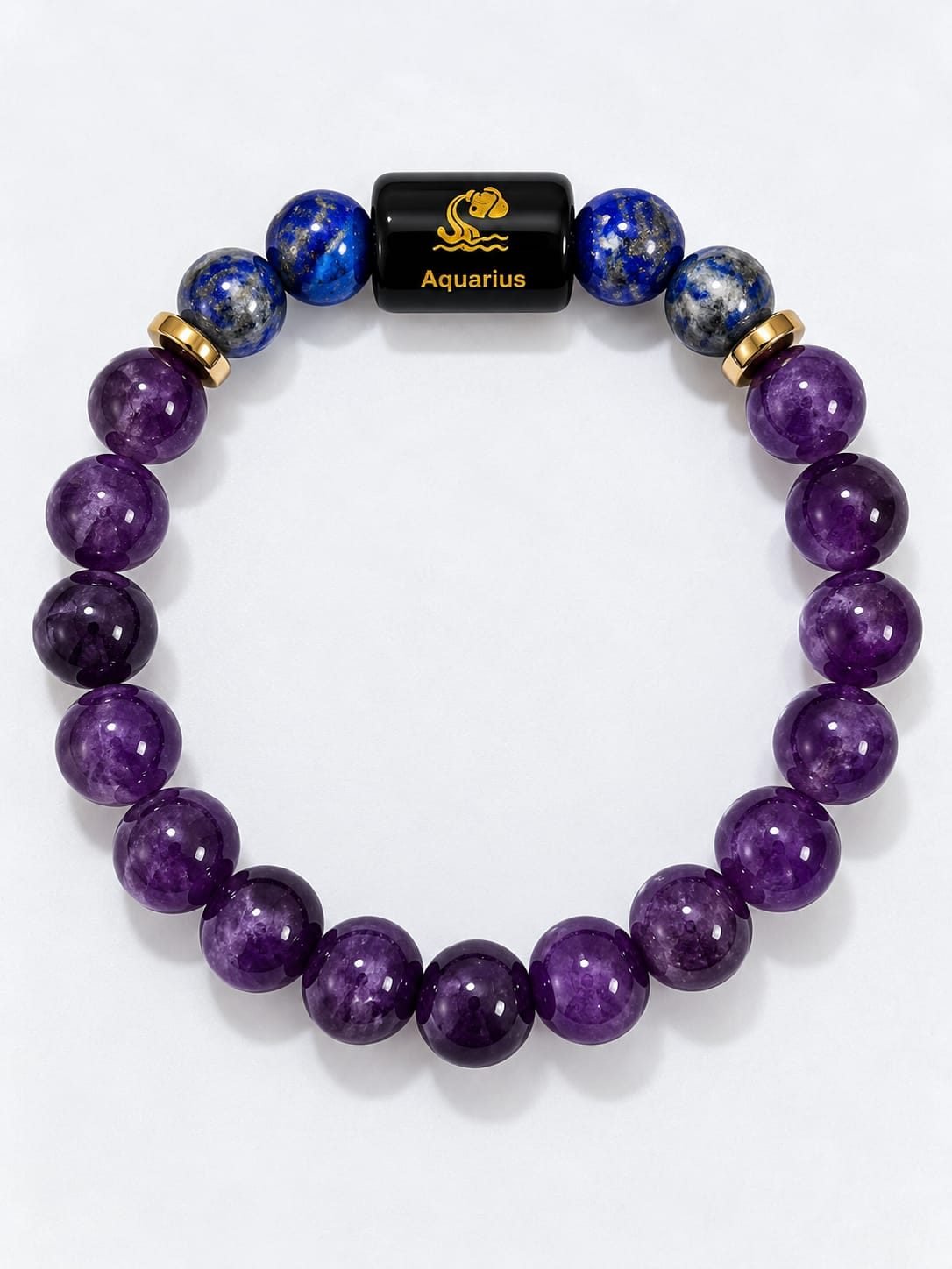 Aquarius Zodiac Bracelet – Lapis Lazuli Stone Bracelet