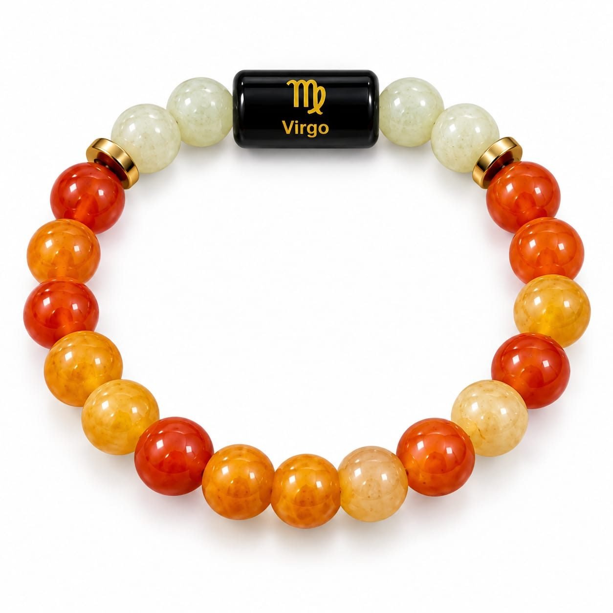 Virgo Zodiac Bracelet – Green Jade Stone Bracelet