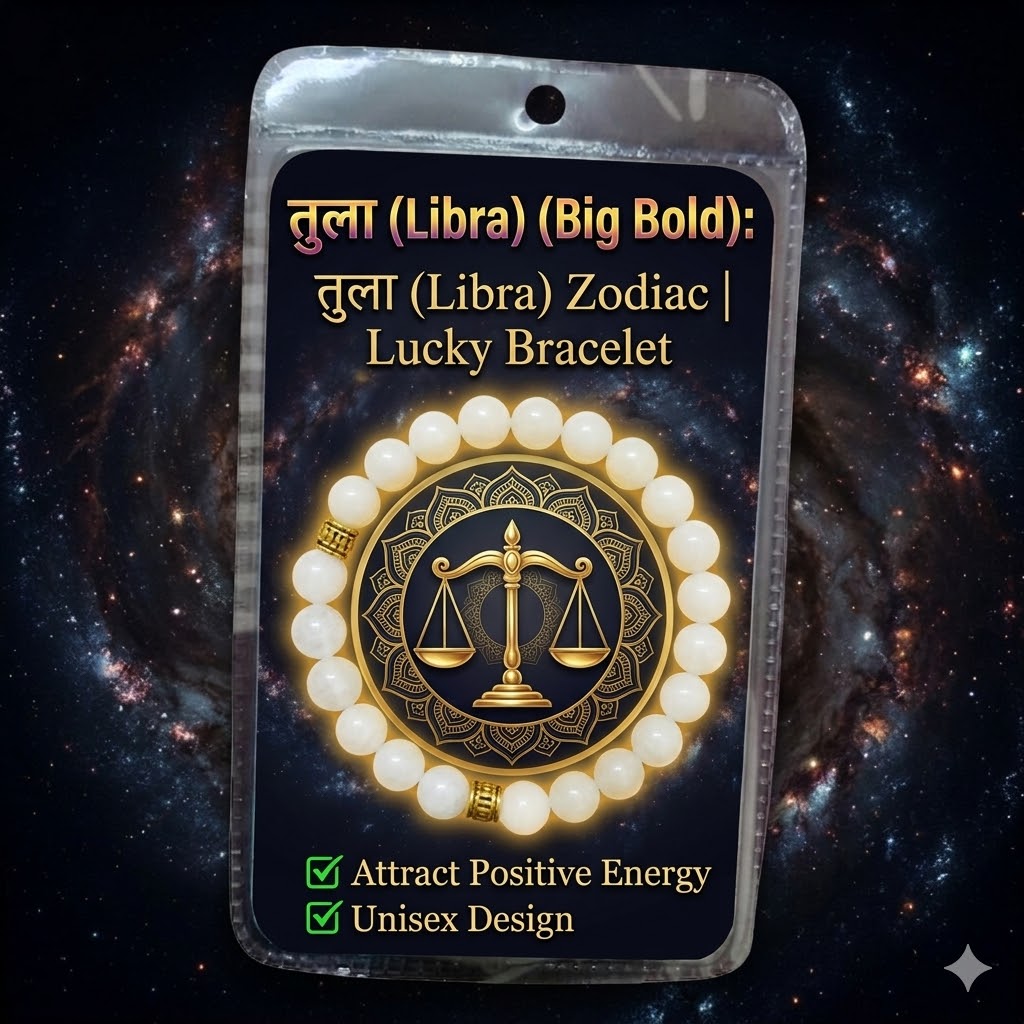 Libra Zodiac Bracelet for Men & Women – तुला राशि Astrology Bracelet with Stylish Finish